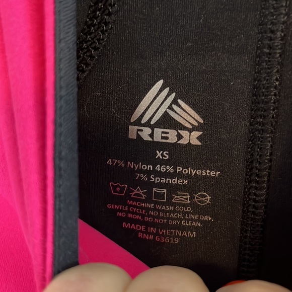 RBX Pink & Black Half Zip Lightweight Pullover - Picture 8 of 8